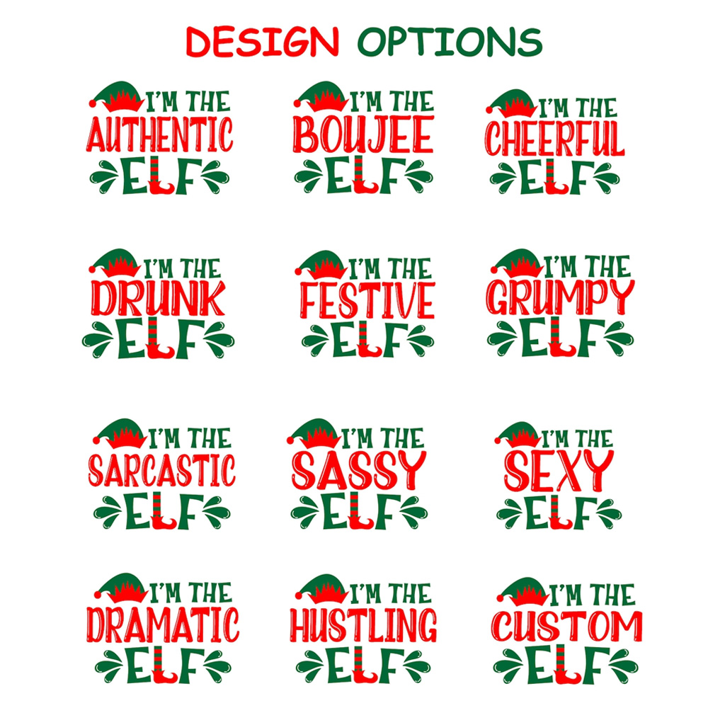 Personalized ELF Christmas family matching T-shirts