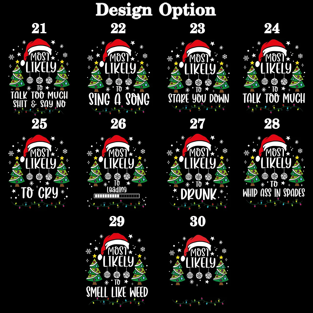 Personalized 30 Most Likely To Christmas Family Matching Pajamas