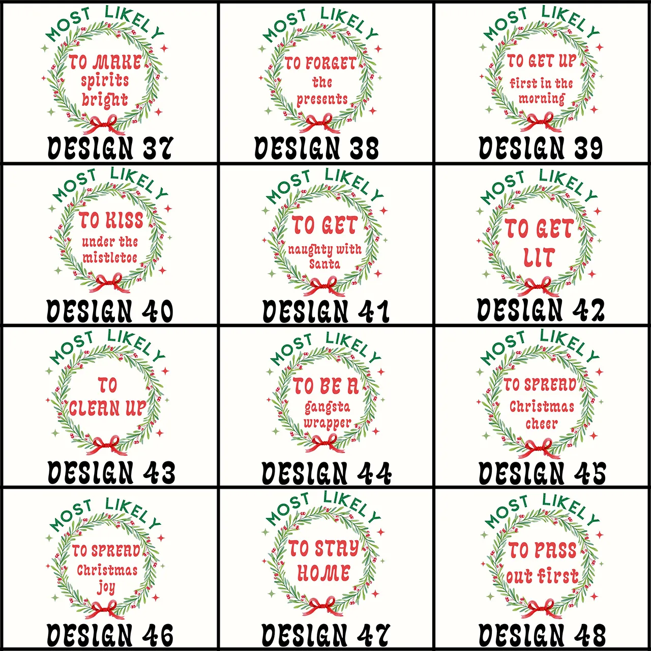 59 Quotes Custom Florals Design Most Likely To Christmas Shirts