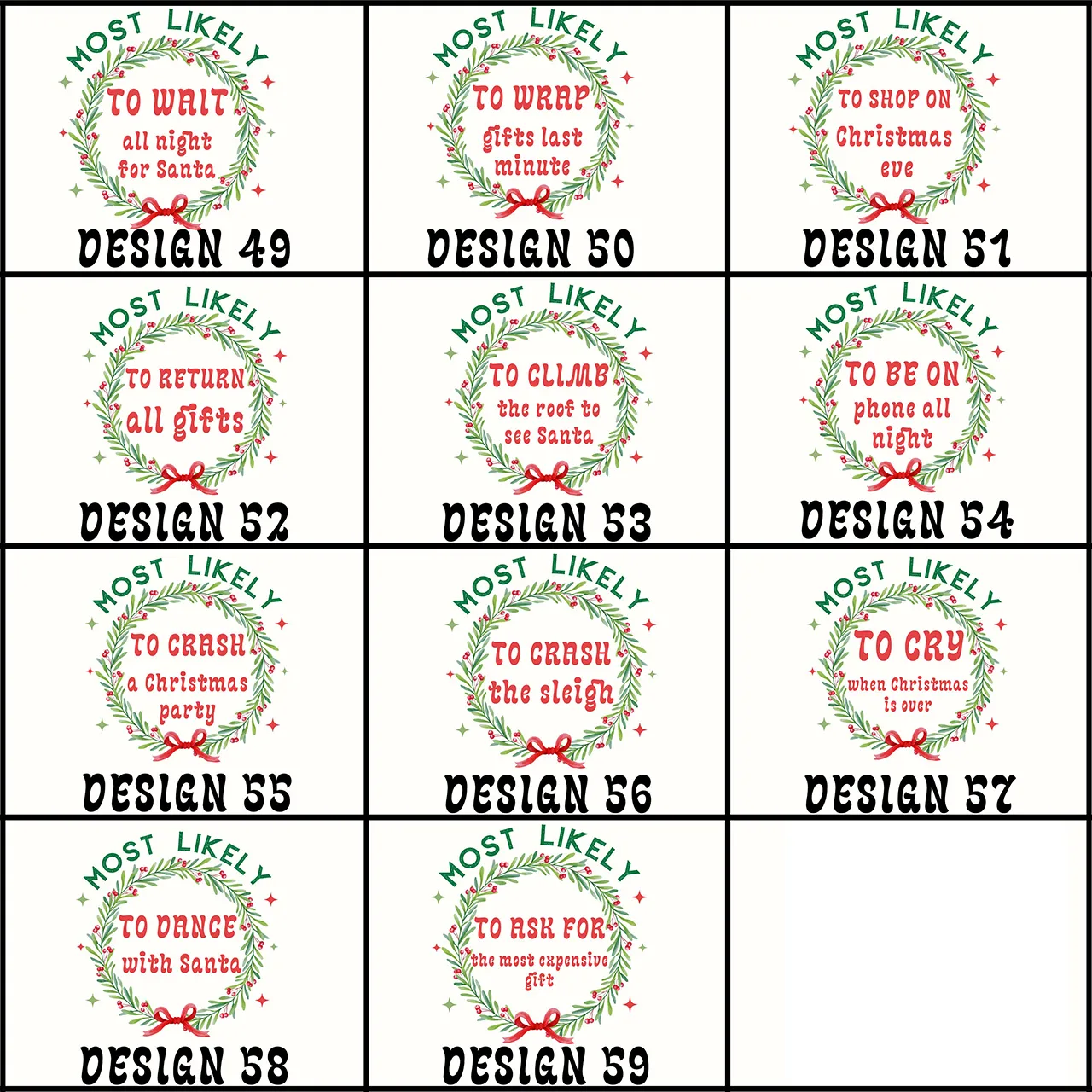 59 Quotes Custom Florals Design Most Likely To Christmas Shirts