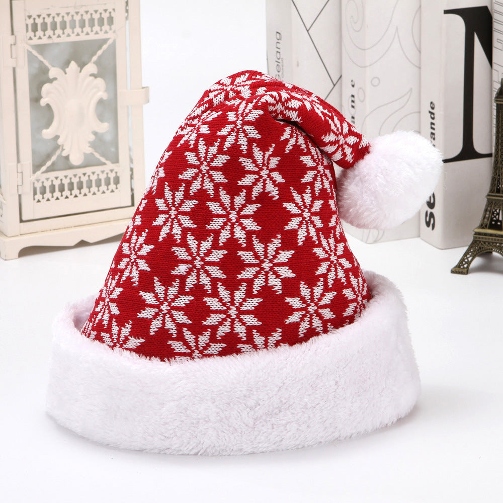 Knitted Thick Plush Christmas Hat