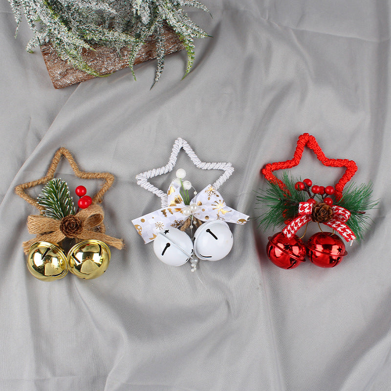 Christmas Five-pointed Star Bell Decoration Ornaments