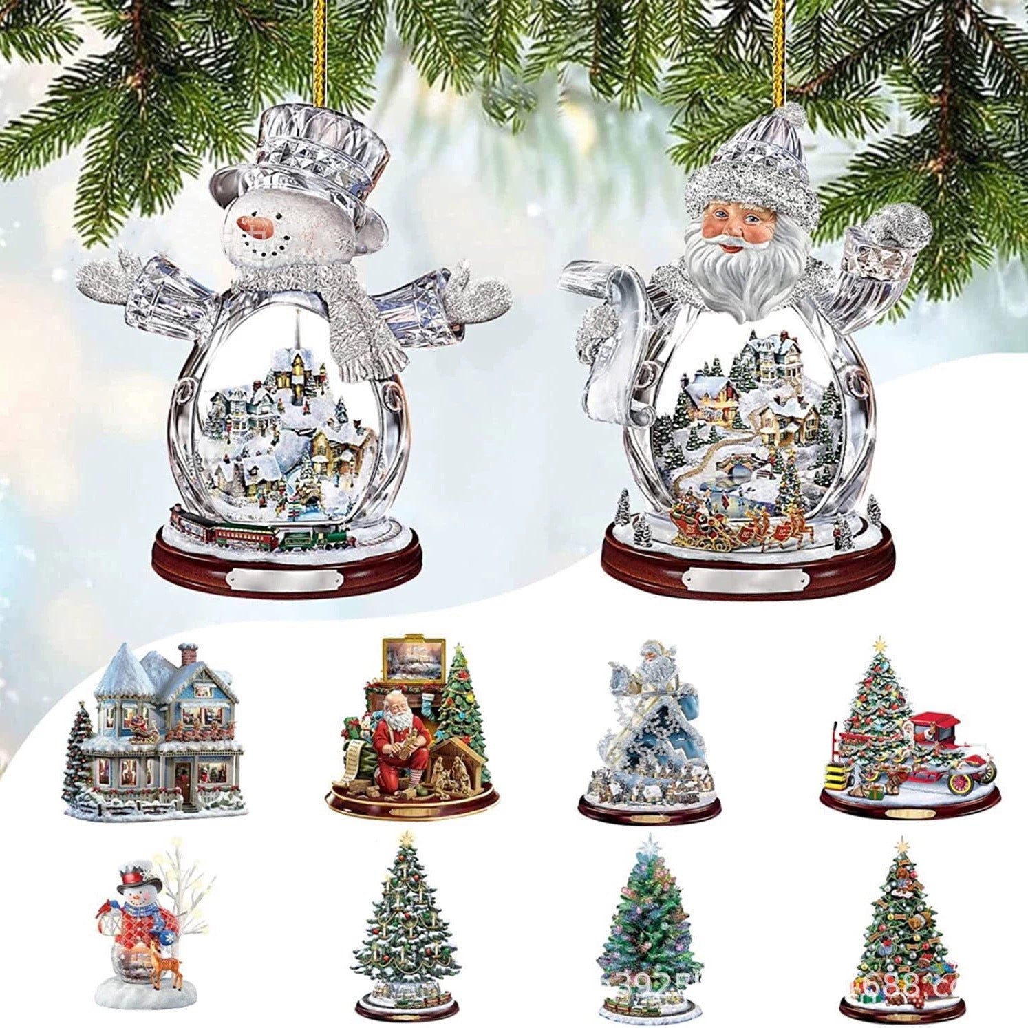 Santa Claus Christmas Tree Decoration Ornaments