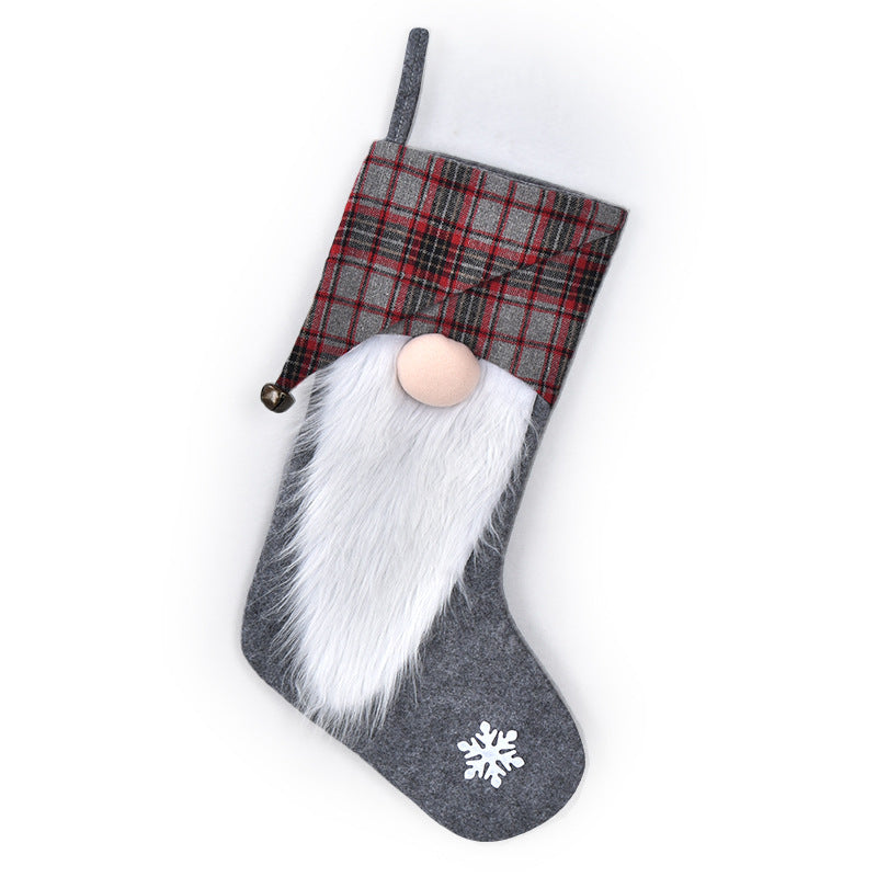 Rudolph Christmas Stocking Decorated Gift Bag