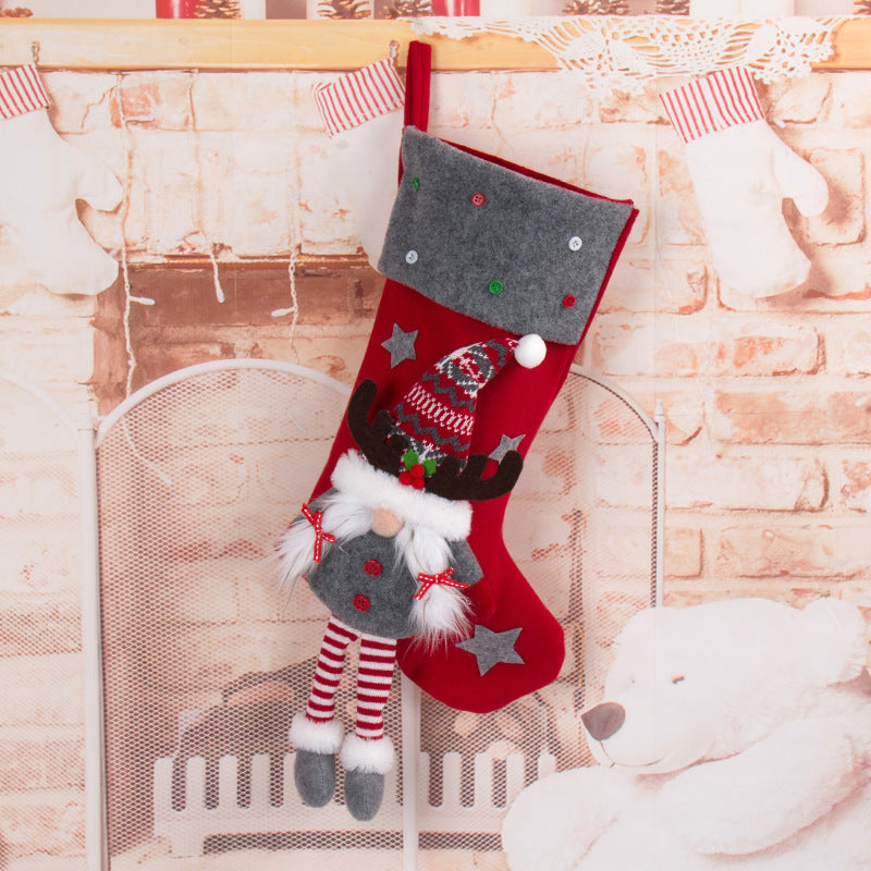 Faceless Old Man With Long Legs Christmas Stocking Gift Bag