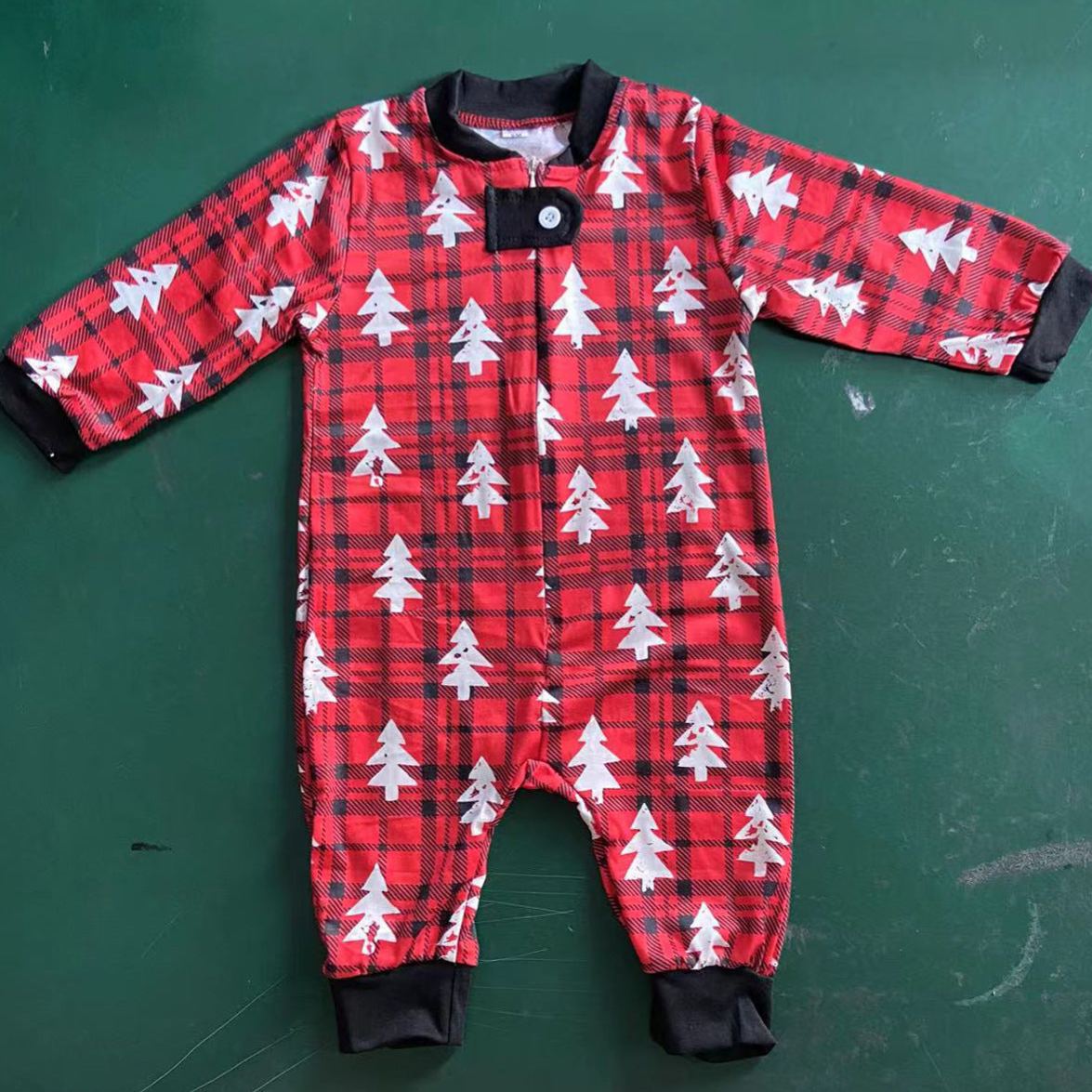 Red Christmas Tree Matching Family Pajama Set