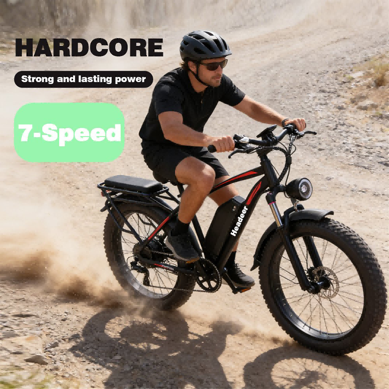 Headeer BD2640 Electric Bike for Adults 750W, 48V 21.6Ah Removable Battery ,45Km/h Max Speed,26" x 4.0" Fat Tire
