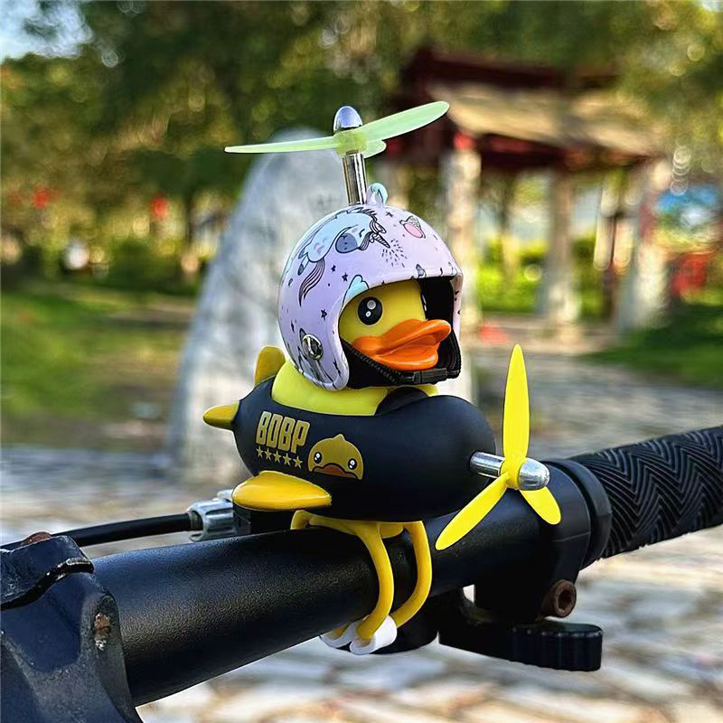 Yellow Duck Scooter Pendant