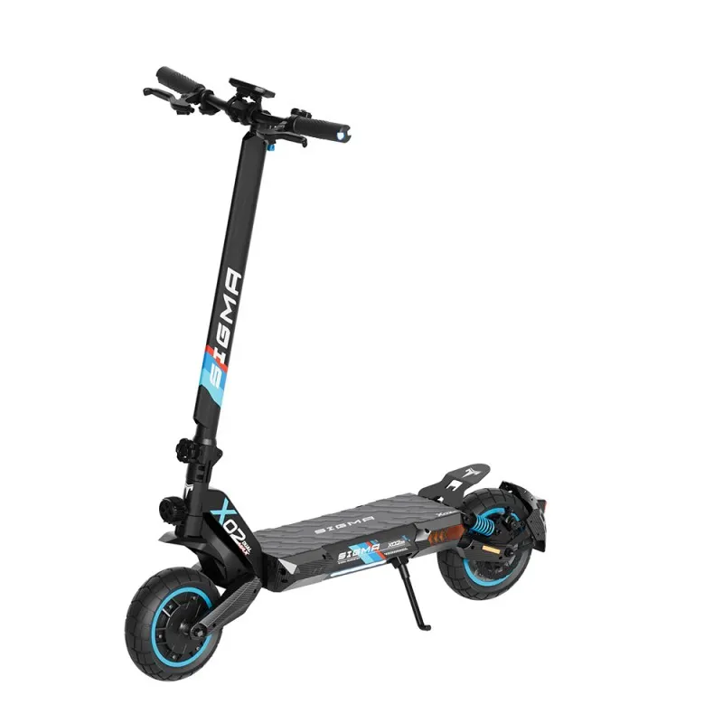 Sigma X02 10" Off‑Road Electric Scooter, 1000W*2 Motor, 48V 18AH Battery, 55KM/H Max Speed, 80KM Range