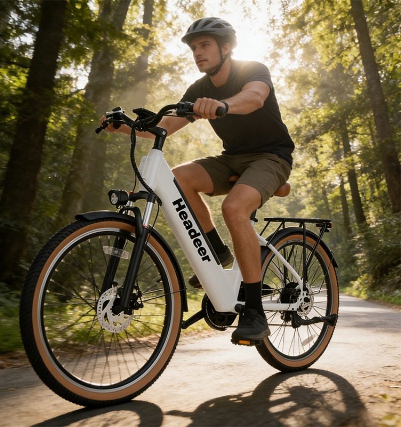 Headeer BD26195 City Electric Bike 48V 11.5Ah Removable Battery,350W Motor,35Km/h Max Speed,55Km Max Range