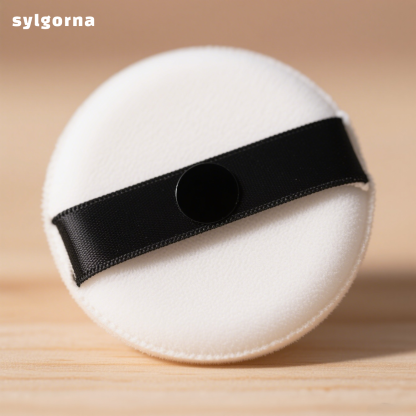 Ultra-soft, clear, and non-powder-absorbing powder puff (pack of five)