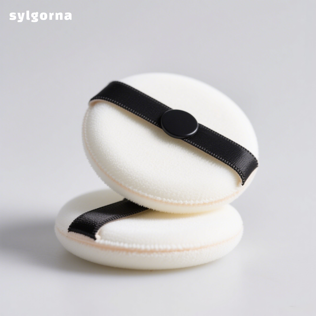 Ultra-soft, clear, and non-powder-absorbing powder puff (pack of five)