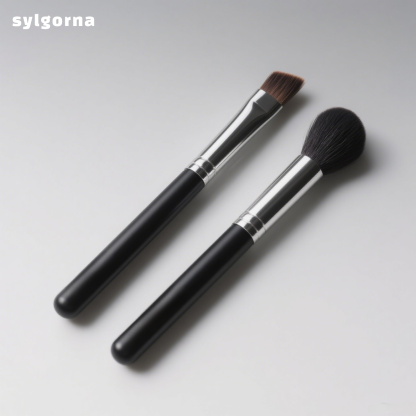 Eyeshadow brush set (round head and flat head)