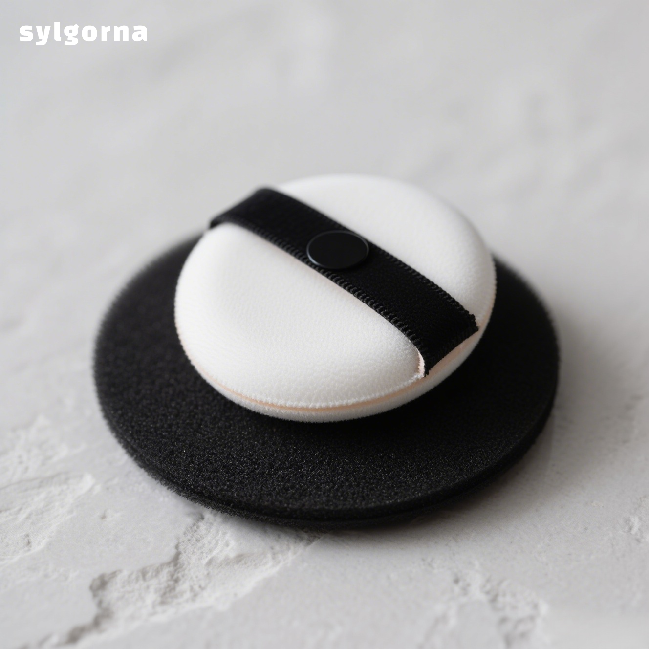 Ultra-soft, clear, and non-powder-absorbing powder puff (pack of five)