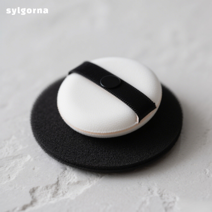 Ultra-soft, clear, and non-powder-absorbing powder puff (pack of five)