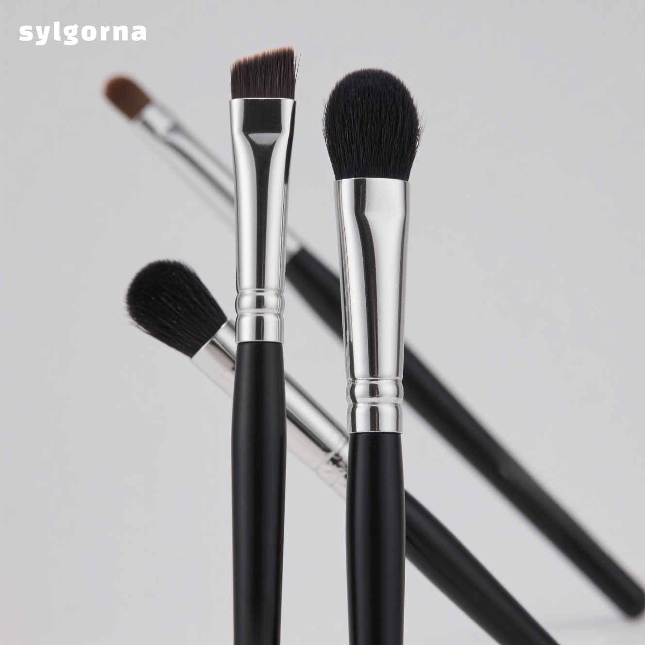 Eyeshadow brush set (round head and flat head)