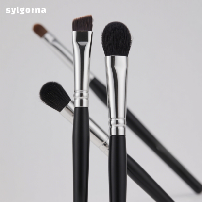 Eyeshadow brush set (round head and flat head)