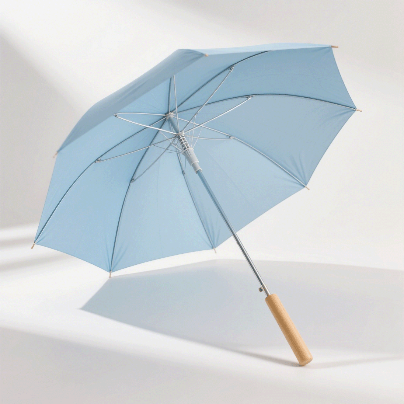 Handgefertigter Regenschirm aus Ahorn mit Titanstahlrahmen（3er-Pack）