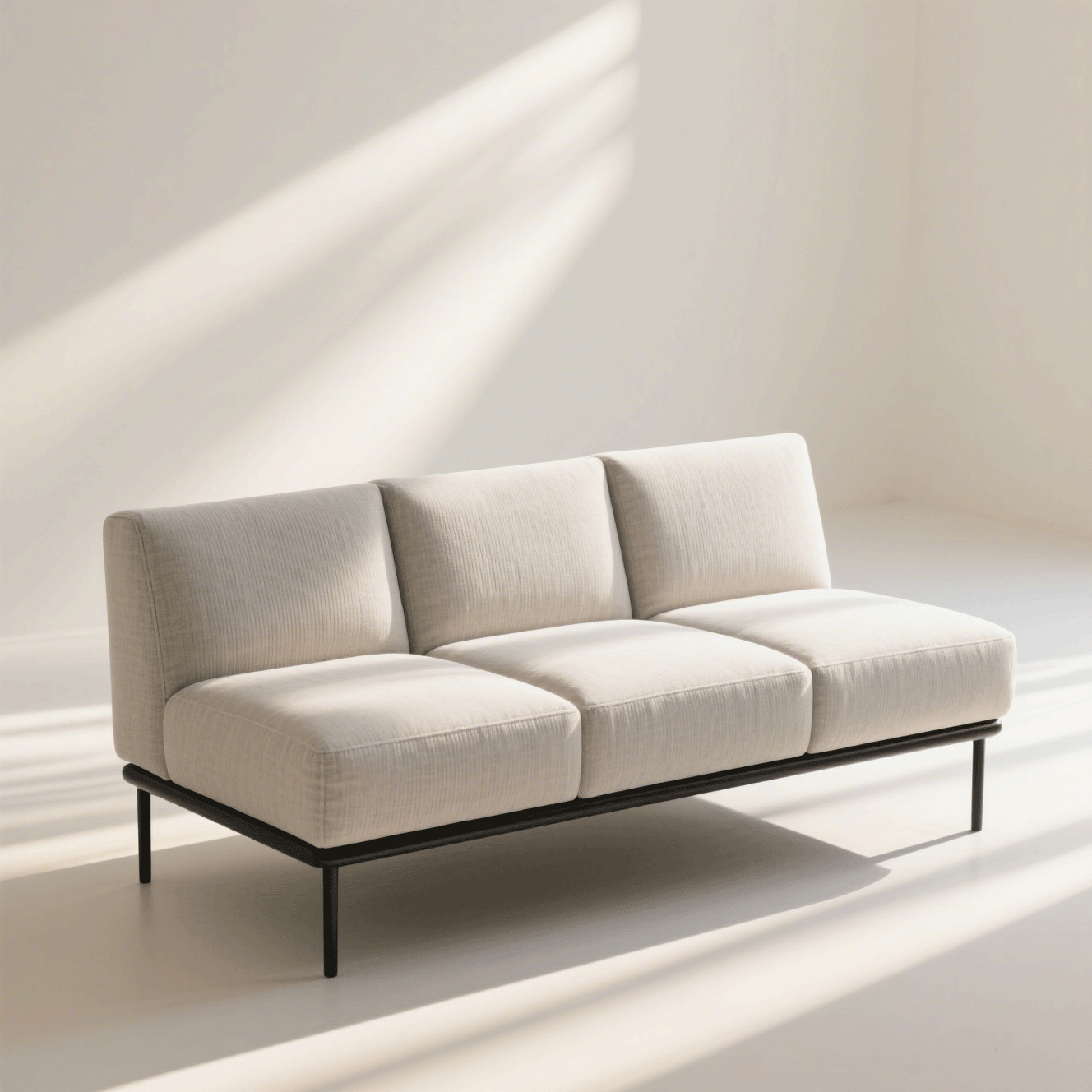 Flexibles modulares Sofa aus hochwertigem Stoff
