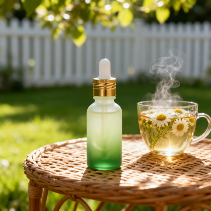 Feuchtigkeitsspendendes ätherisches Öl der Kamillepflanze