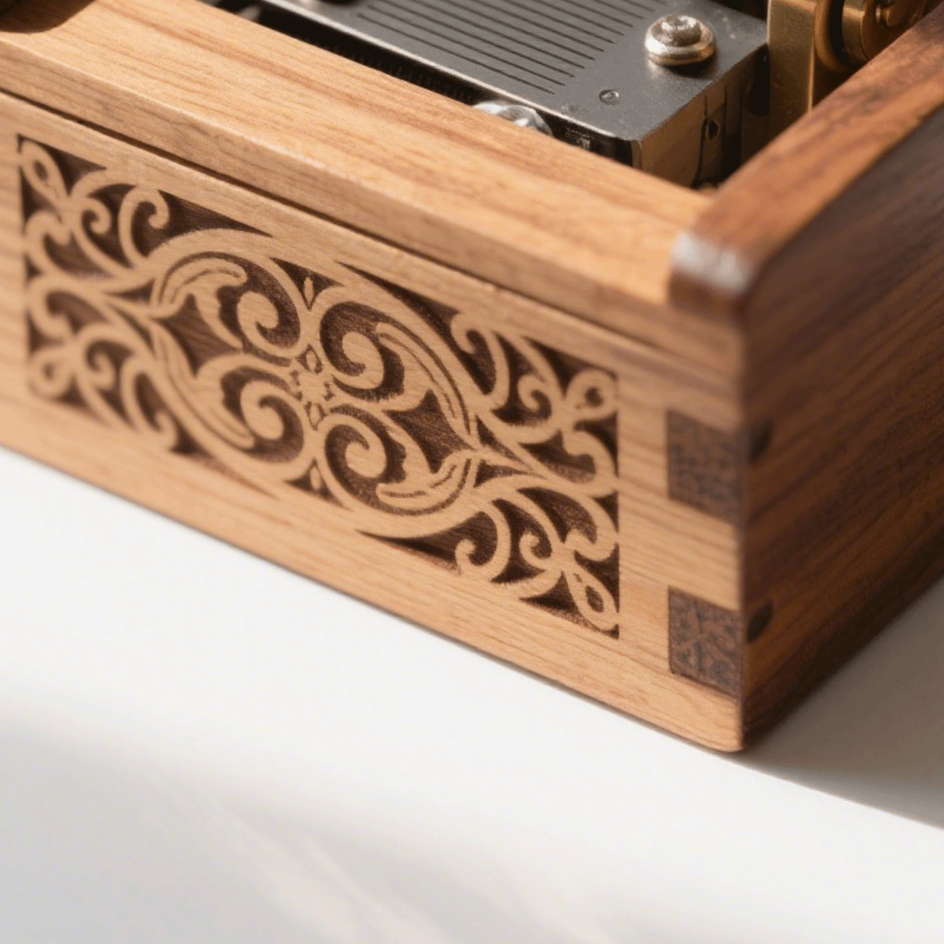 Handgefertigte Mechanische Spieluhr aus Walnussholz（2 Packungen）