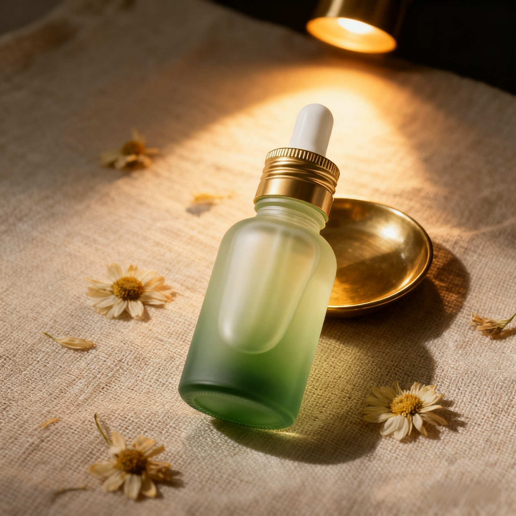 Feuchtigkeitsspendendes ätherisches Öl der Kamillepflanze