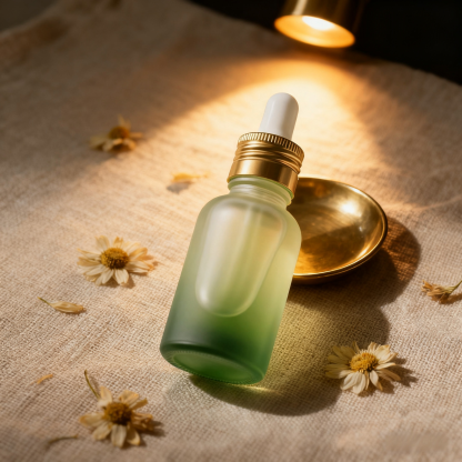 Feuchtigkeitsspendendes ätherisches Öl der Kamillepflanze