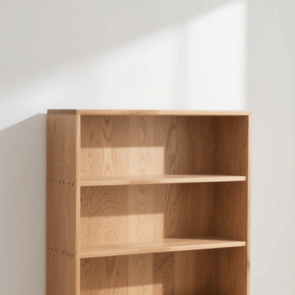 FSC-zertifiziertes Bücherregal aus Massivholz