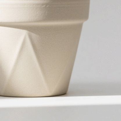 Handgefertigte glasierte Blumentöpfe aus Steinzeug (6 Stück)