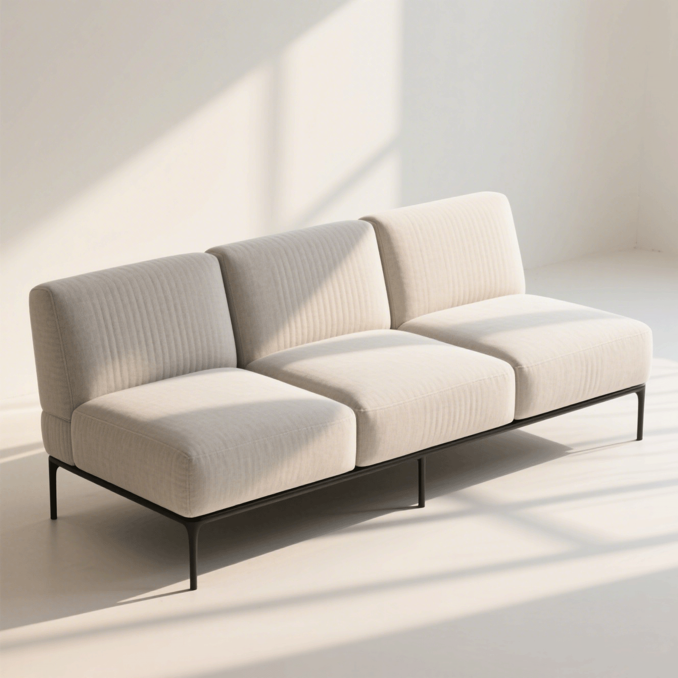 Flexibles modulares Sofa aus hochwertigem Stoff