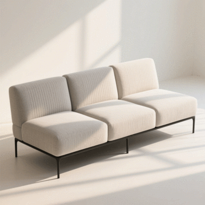 Flexibles modulares Sofa aus hochwertigem Stoff