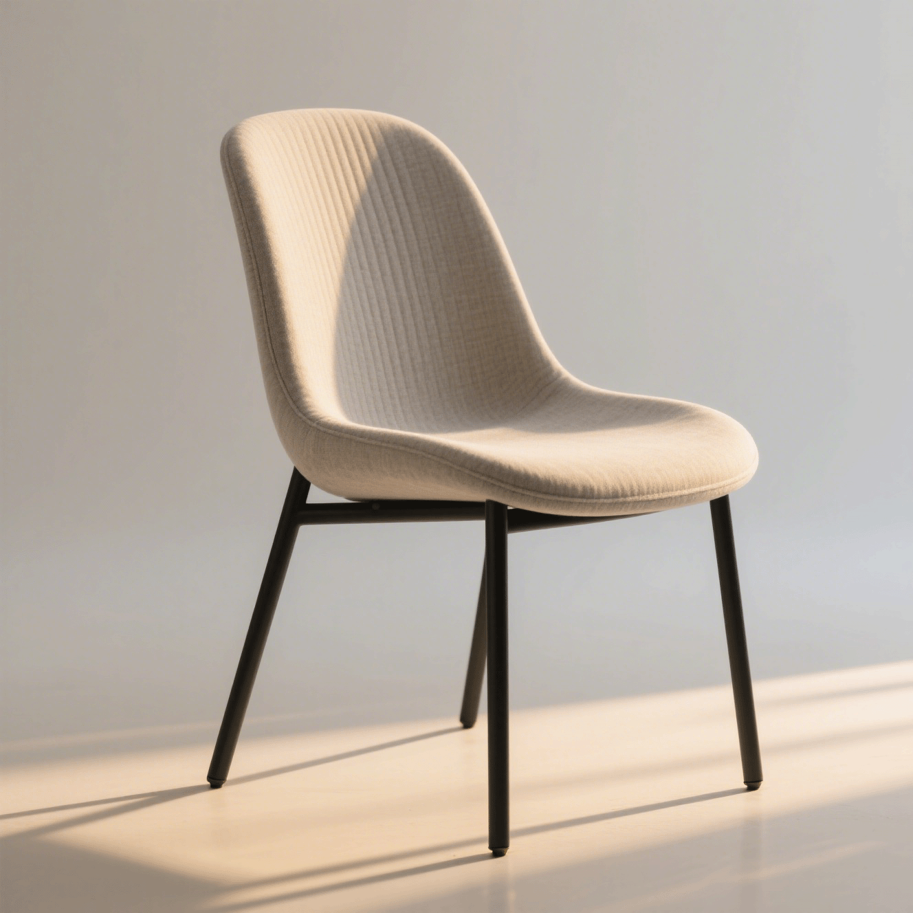 Ergonomischer Esstisch und Stühle für das Wohnzimmer (4 Stück)