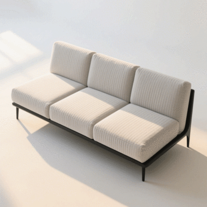 Flexibles modulares Sofa aus hochwertigem Stoff