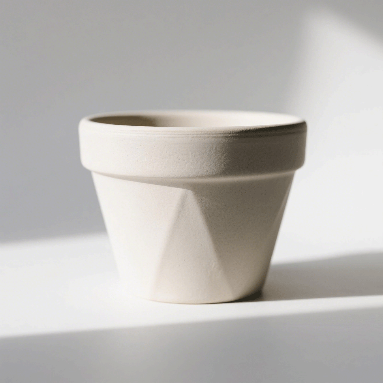 Handgefertigte glasierte Blumentöpfe aus Steinzeug (6 Stück)