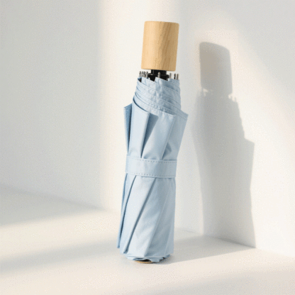 Handgefertigter Regenschirm aus Ahorn mit Titanstahlrahmen（3er-Pack）