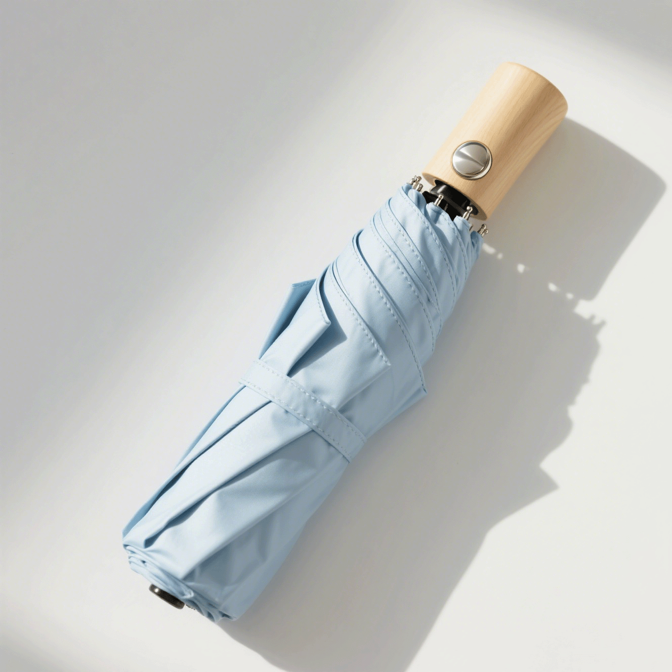 Handgefertigter Regenschirm aus Ahorn mit Titanstahlrahmen（3er-Pack）