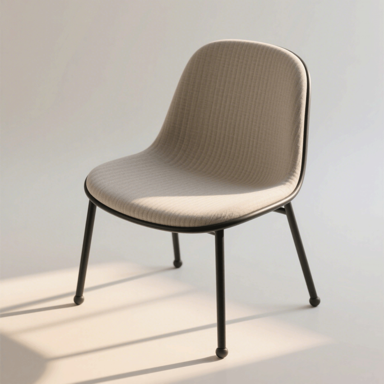 Ergonomischer Esstisch und Stühle für das Wohnzimmer (4 Stück)