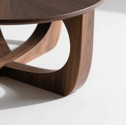 Minimalistischer Wohnzimmertisch aus hochwertigem Huanghuali-Massivholz