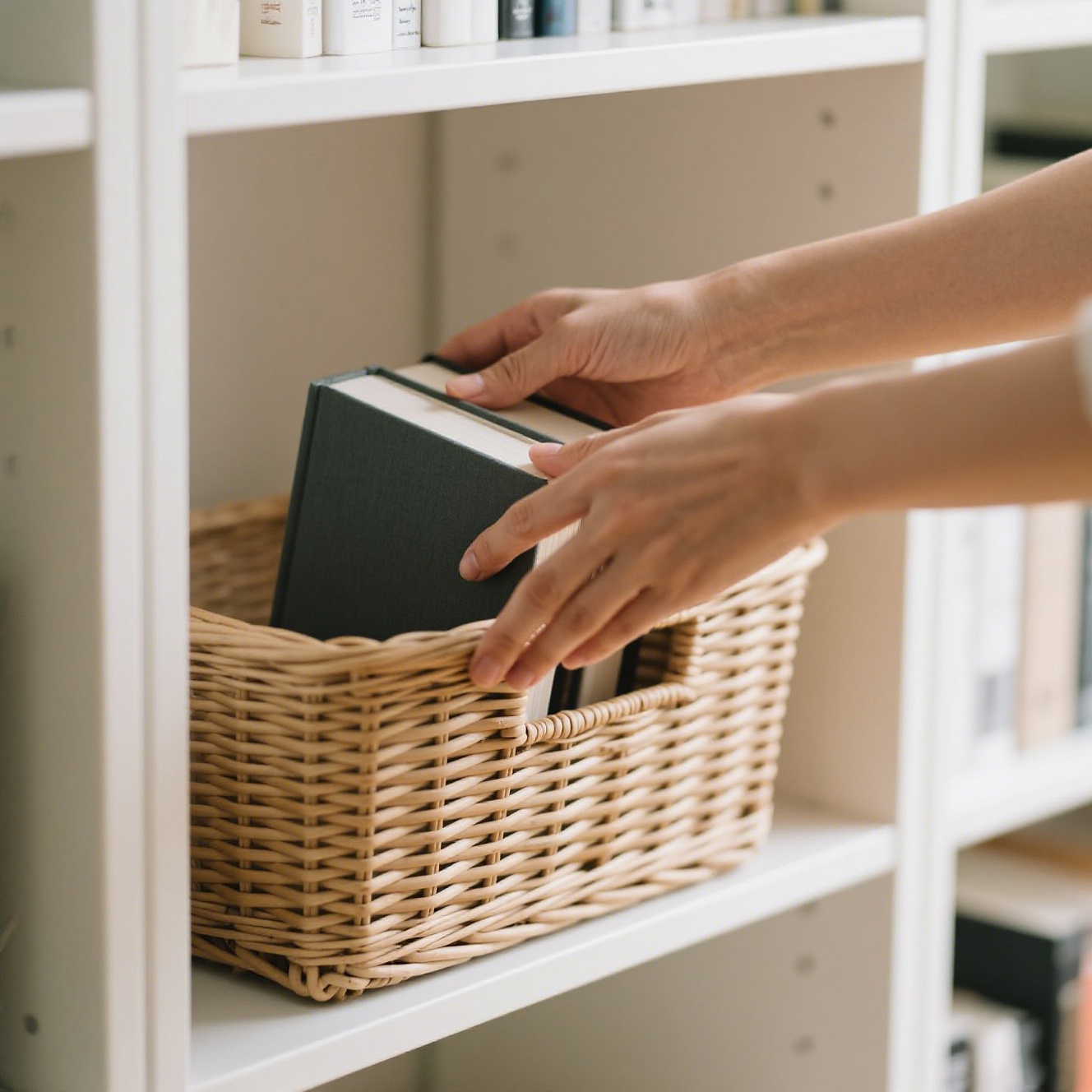 Handgewebter Aufbewahrungskorb