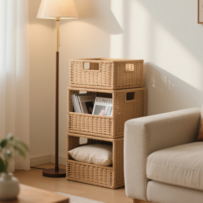 Handgewebter Aufbewahrungskorb