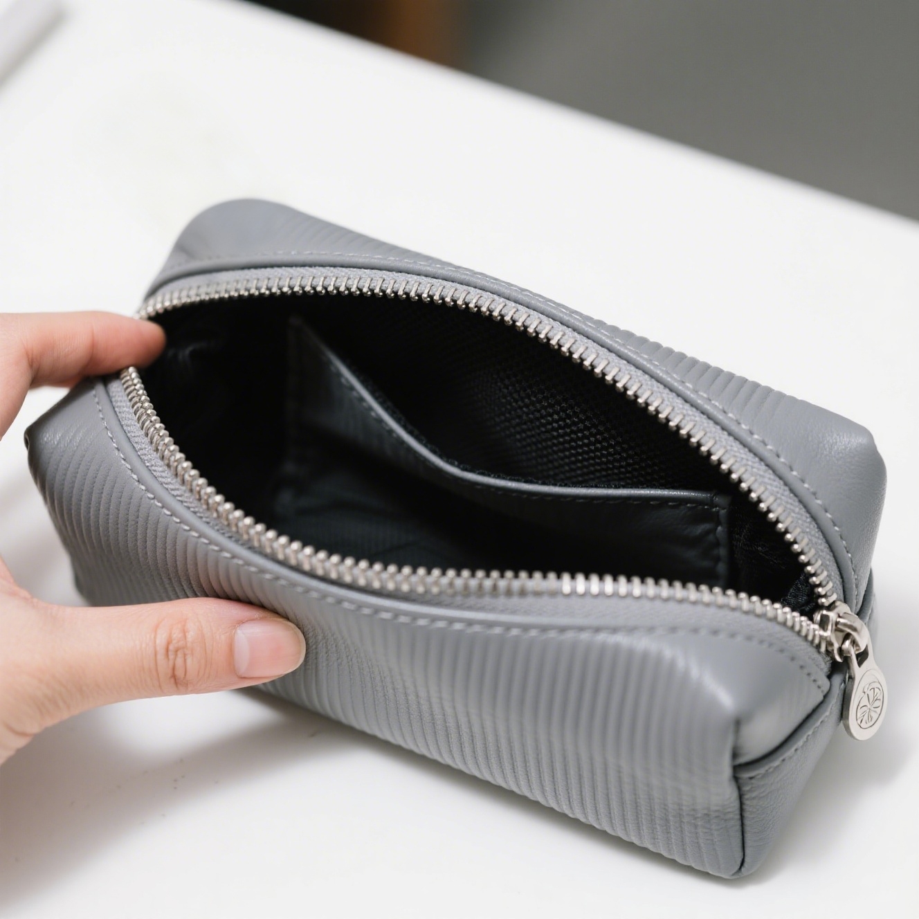 Aufbewahrungstasche aus weichem Leder