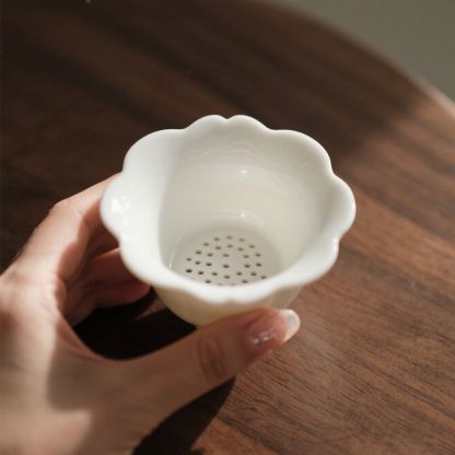 Lótusz alakú kerámia teaszűrő (5 darabos csomag)