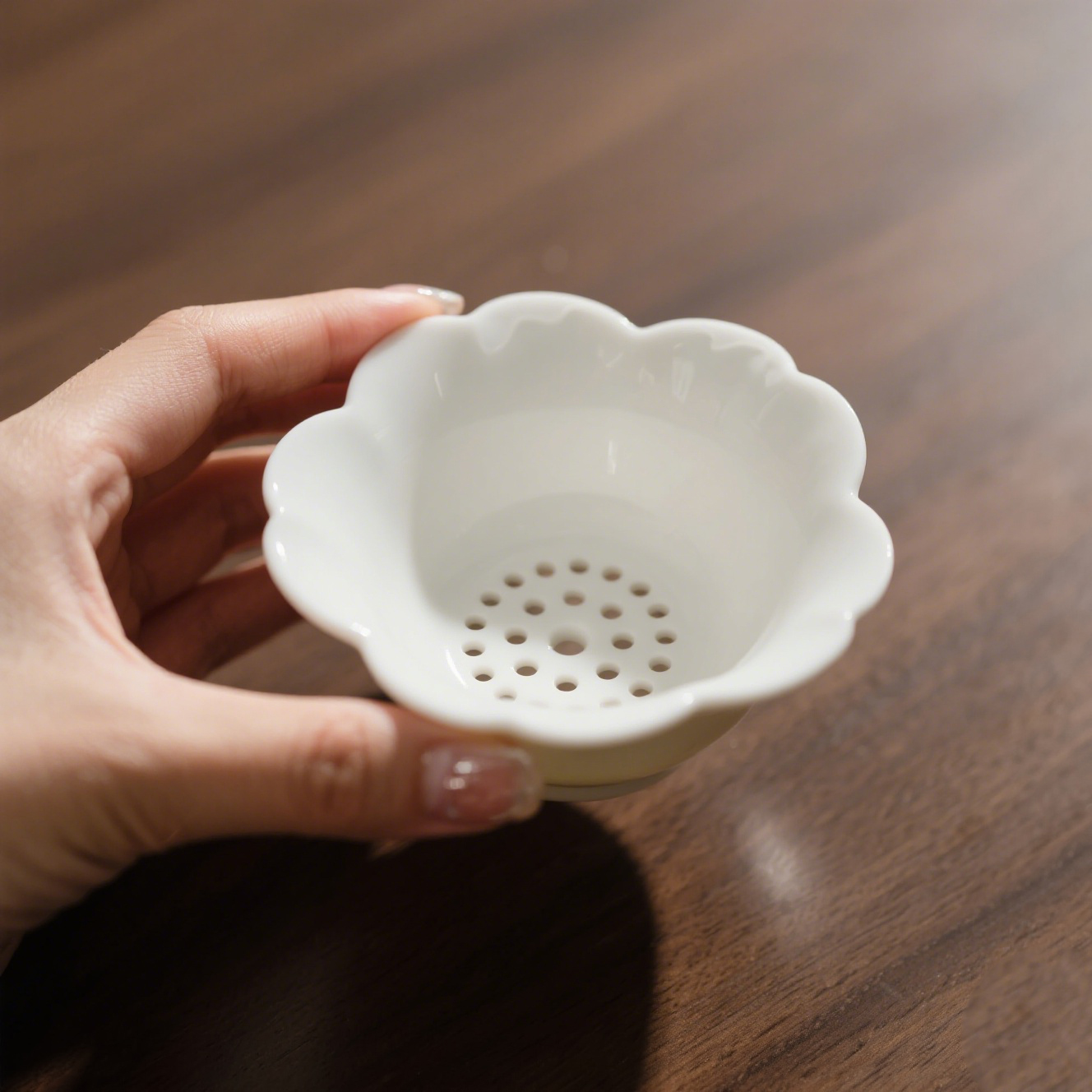 Lótusz alakú kerámia teaszűrő (5 darabos csomag)