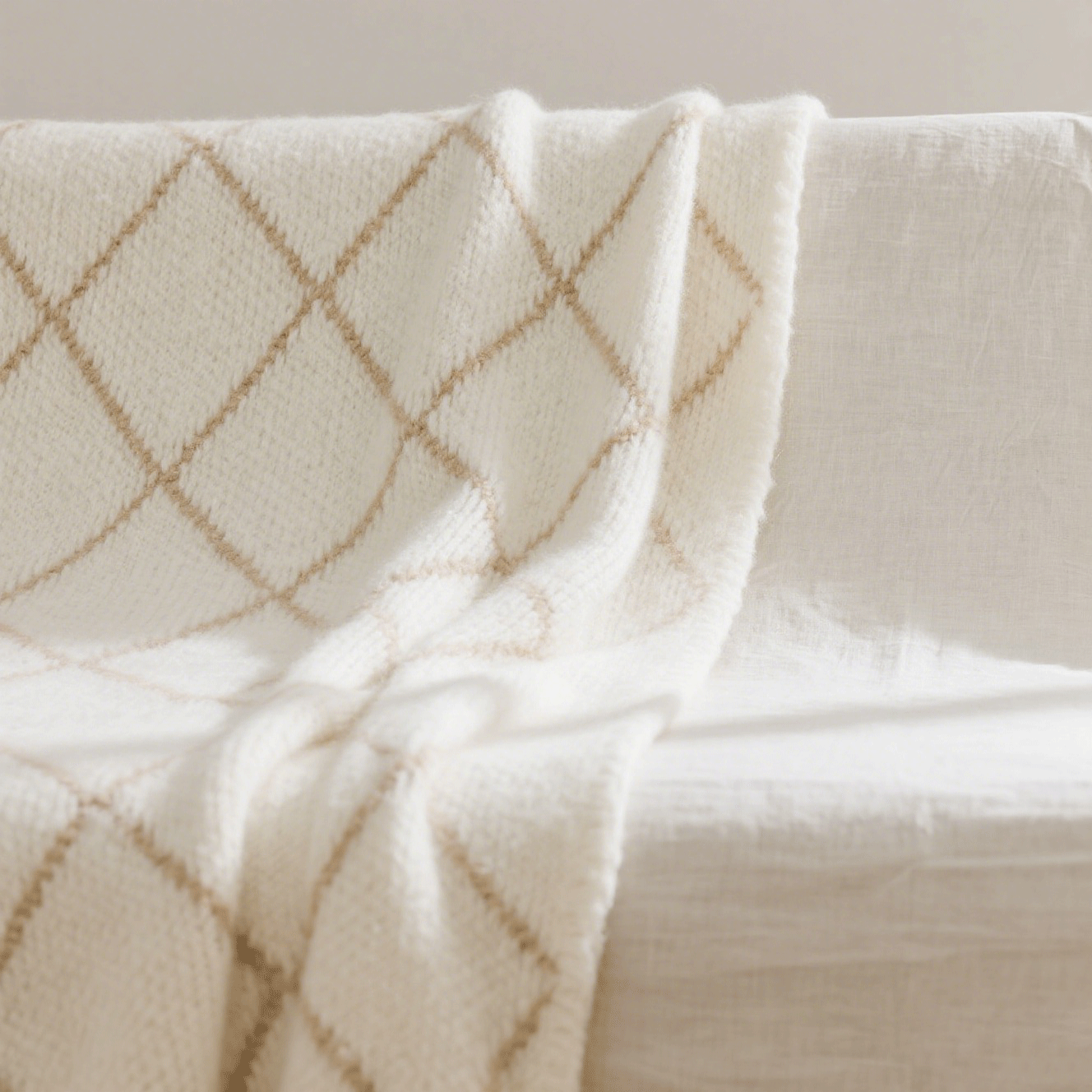 Kézzel kötött gyapjútakaró (2 darabos csomag) 