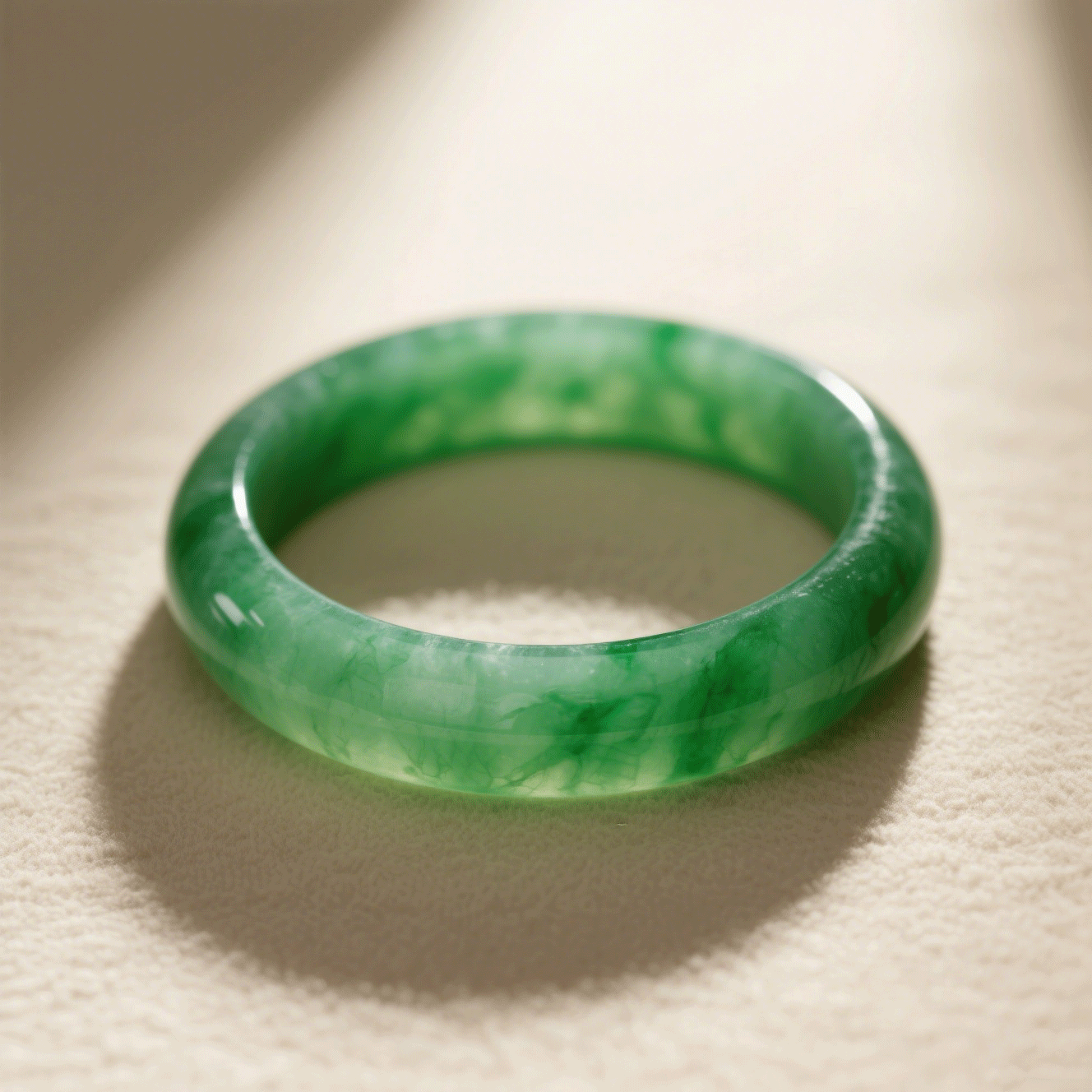 Kézzel készült természetes jade karperec