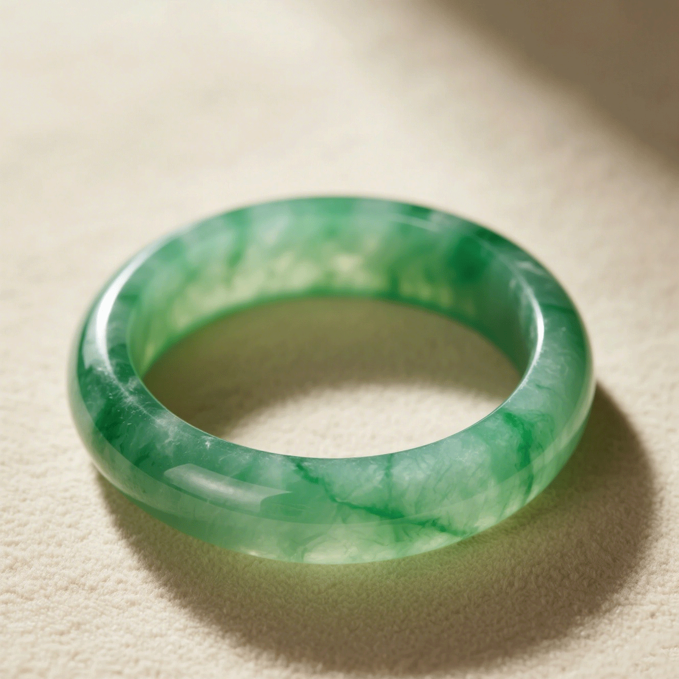 Kézzel készült természetes jade karperec