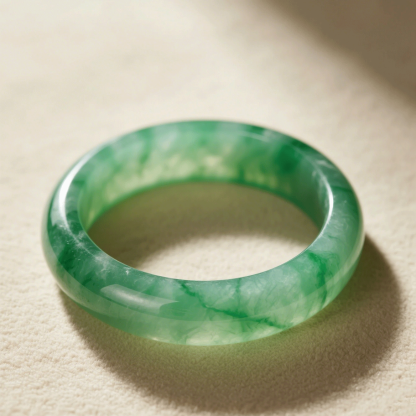 Kézzel készült természetes jade karperec