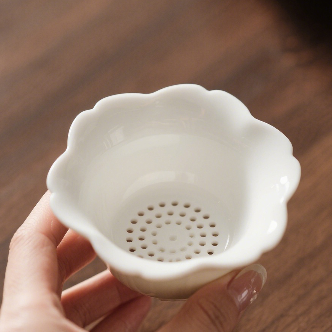 Lótusz alakú kerámia teaszűrő (5 darabos csomag)