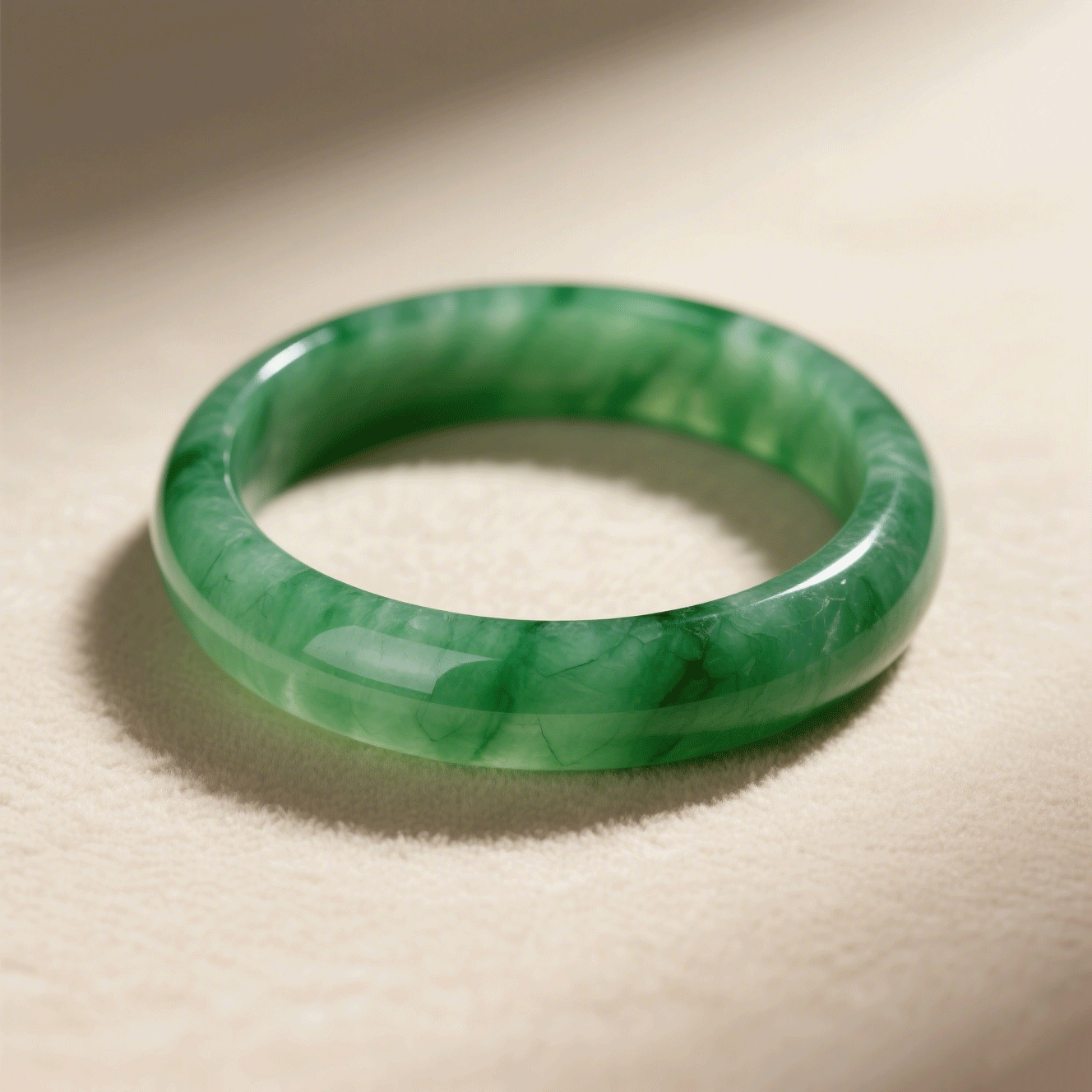 Kézzel készült természetes jade karperec