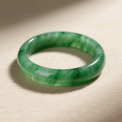 Kézzel készült természetes jade karperec